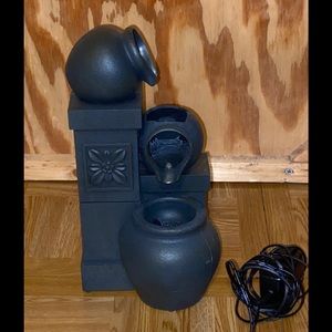 Electric light up water fountain